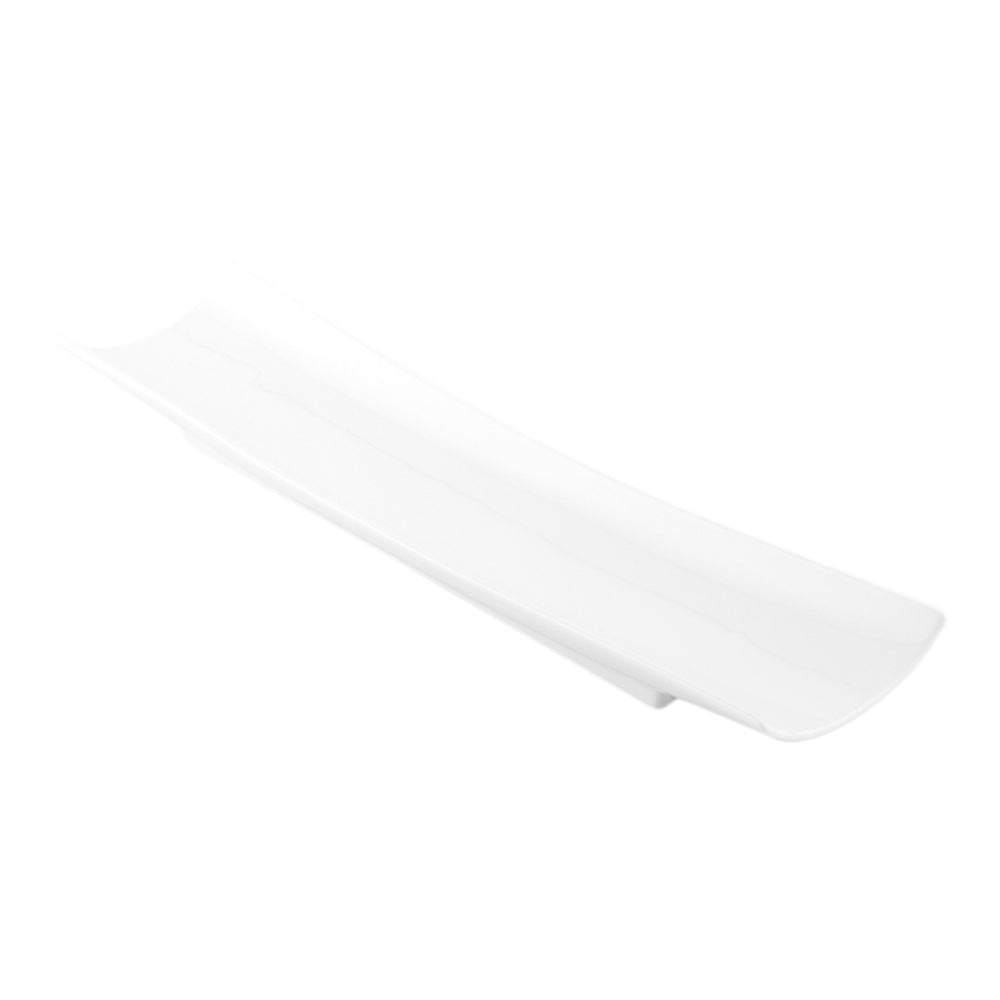 Chef 101 Shinto Rectangle White Porcelain Plate - 17" x 4" x 1 3/4" - 1 count box