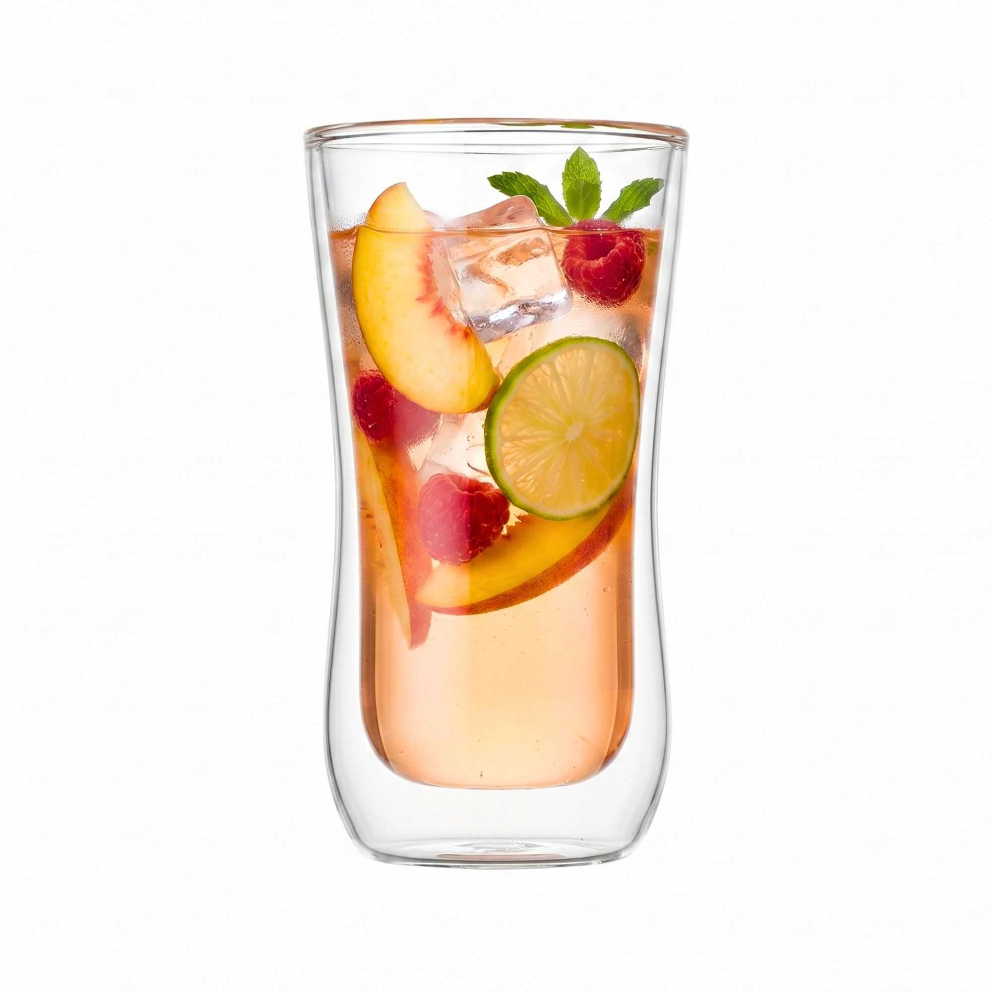 Forma Professional 10 oz Round Glass Beverage Glass - Double Wall - 3" x 3" x 5 3/4" - 10 count box