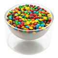 Forma Professional 14 oz Round Frosted Glass Lufthansa Bowl - Double Wall, Shallow - 4 3/4" x 4 3/4" x 3" - 10 count box