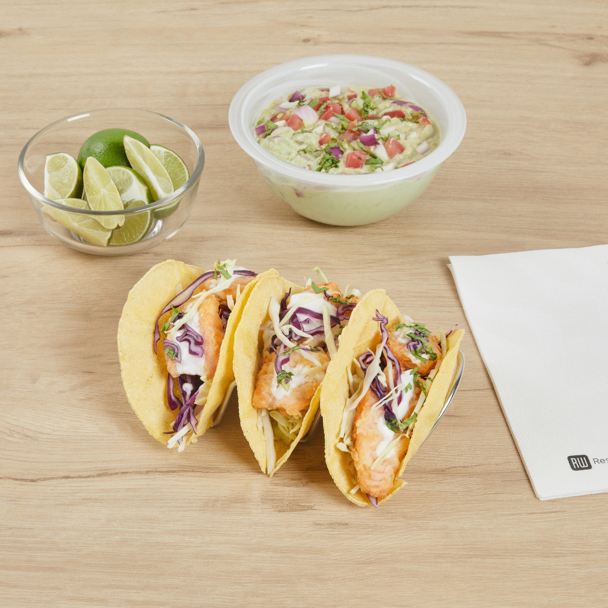Met Lux Rectangle Silver Stainless Steel Triplo Taco Rack Stand - 3 Tacos - 6 3/4" x 3 1/4" x 1 1/2" - 1 count box
