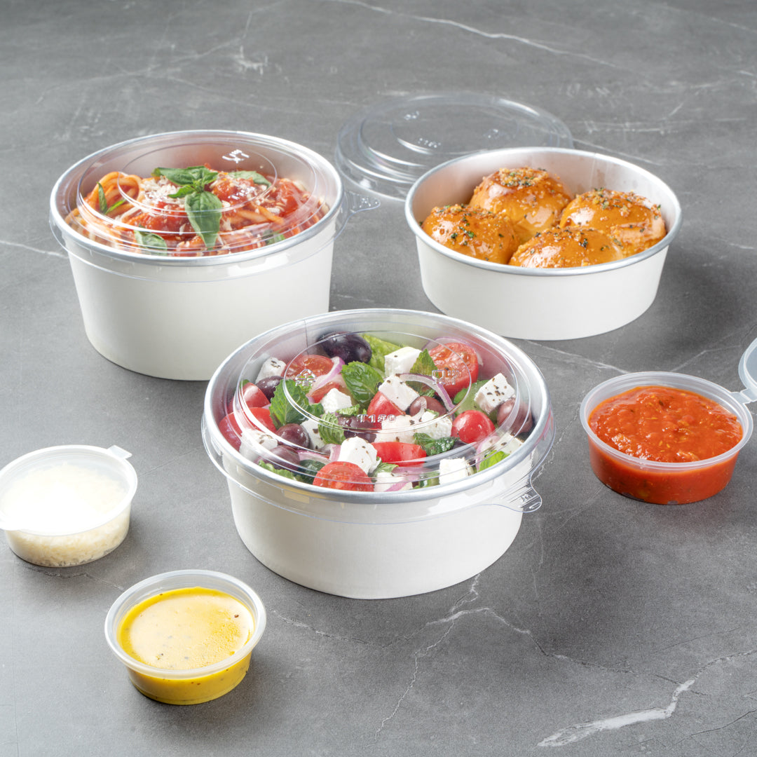 Foil Lux Clear Plastic Take Out Container Lid - Fits 17, 25 and 33 oz - 6" x 6" x 1/4" - 200 count box