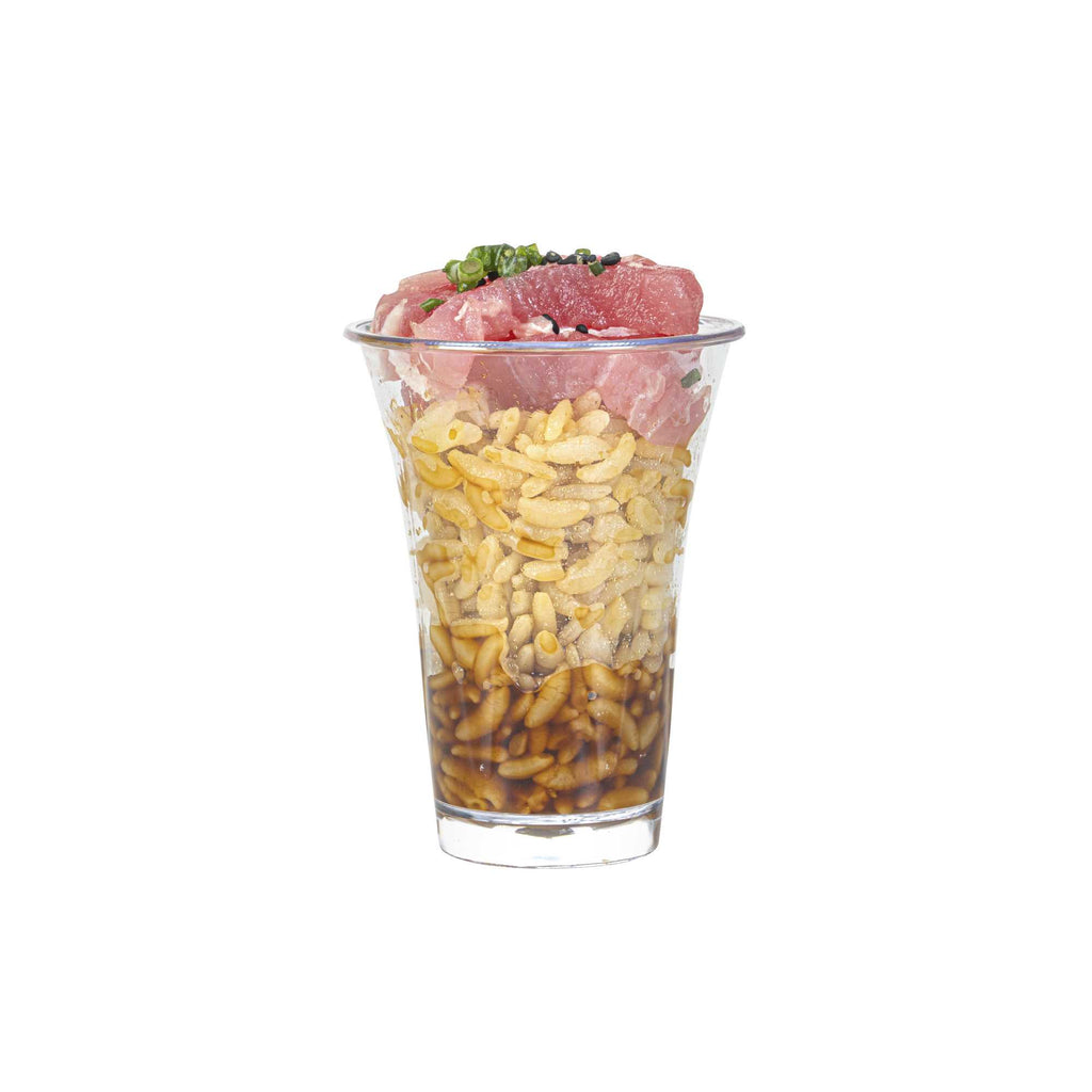 Mini Serve 2 oz Round Clear Plastic Mini Trumpet Cup - 2" x 2" x 2 1/2" - 100 count box