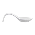 Mini Serve White Plastic Stiletto Spoon - 5" x 1/2" x 1 1/4" - 100 count box