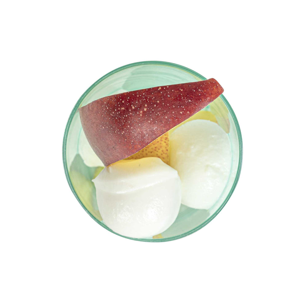 Mini Serve 3 oz Round Seagreen Plastic Incline Shot Glass - 2" x 2" x 3 1/4" - 100 count box