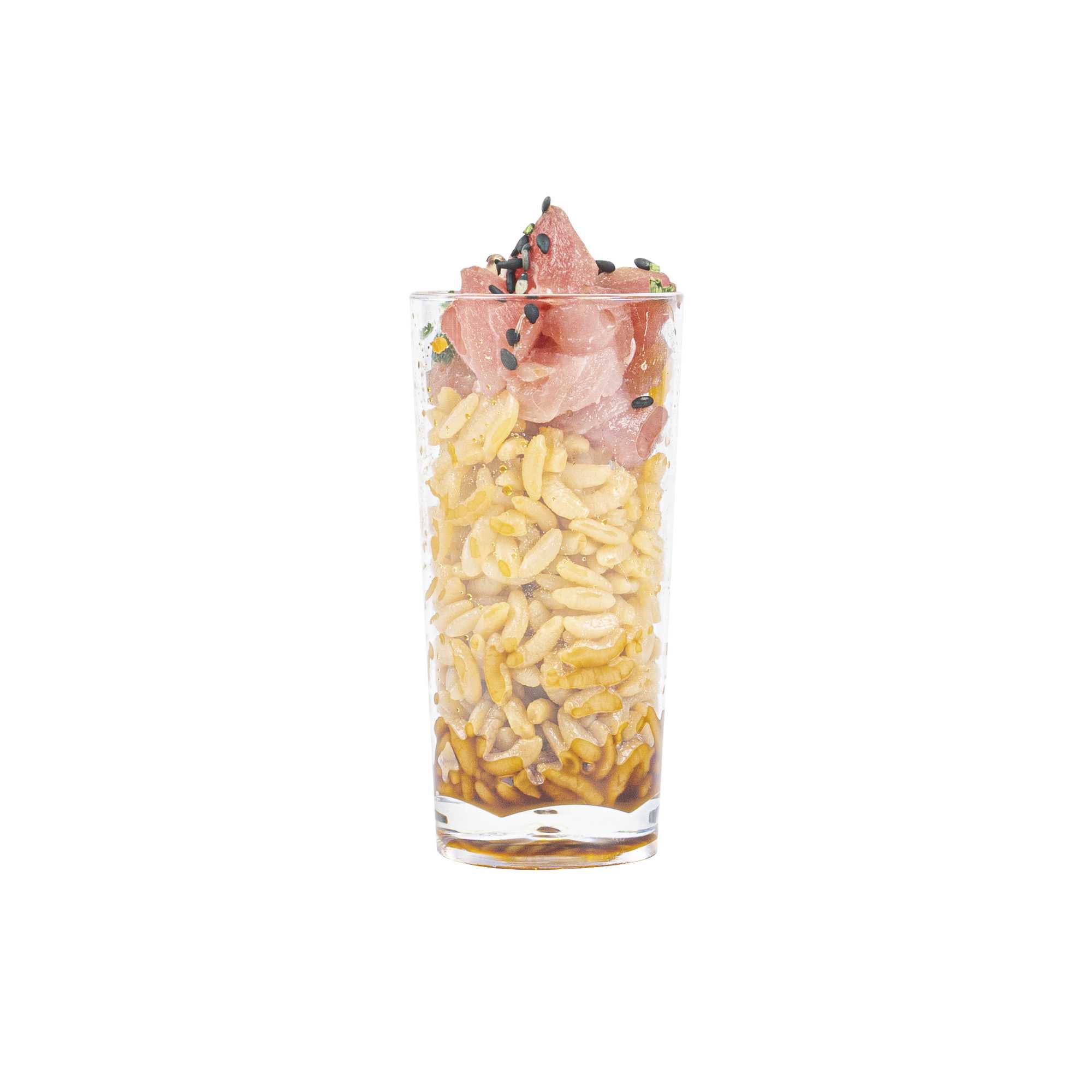 Mini Serve 2 oz Round Clear Plastic Cannello Shot Glass - 1 1/2" x 1 1/2" x 3" - 100 count box