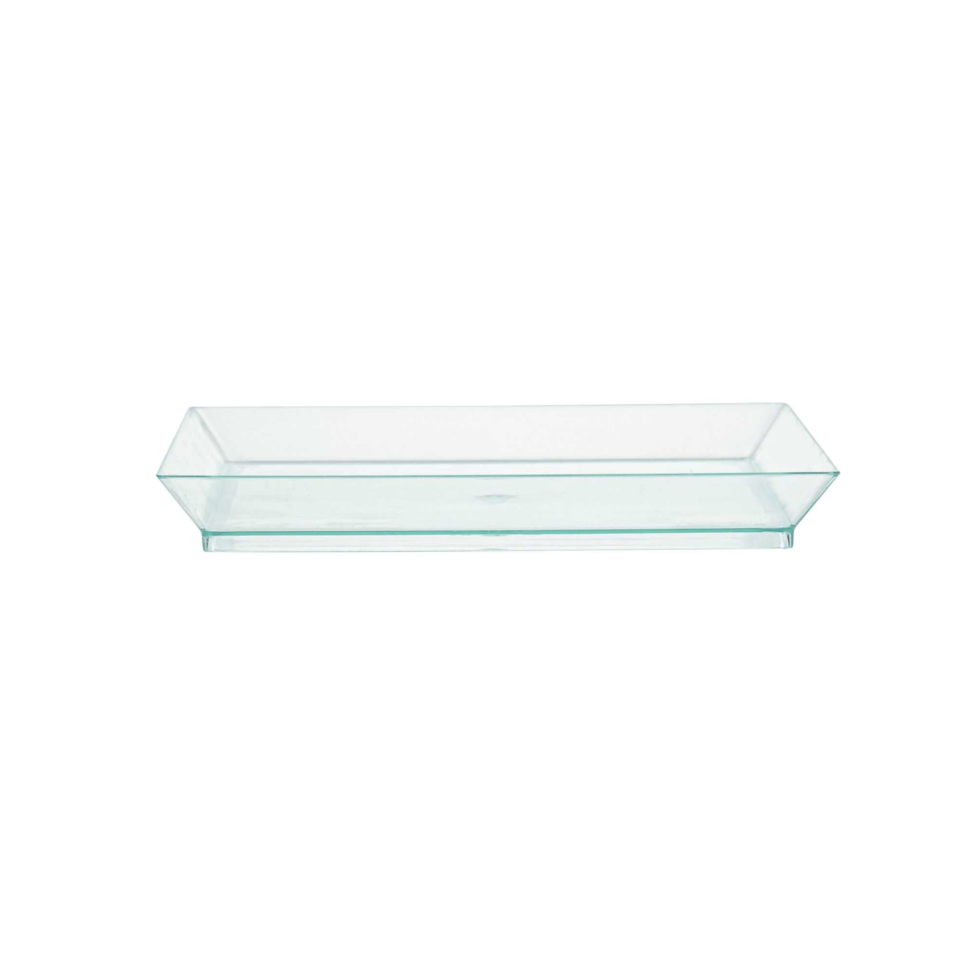 Mini Serve Square Seagreen Plastic Medium Modern Plate - 5" x 5" - 100 count box