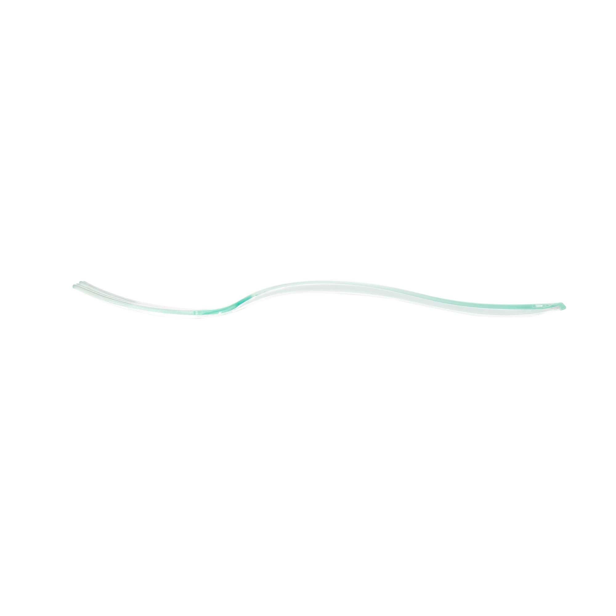 Mini Serve Seagreen Plastic Mini Fork - 4" - 500 count box