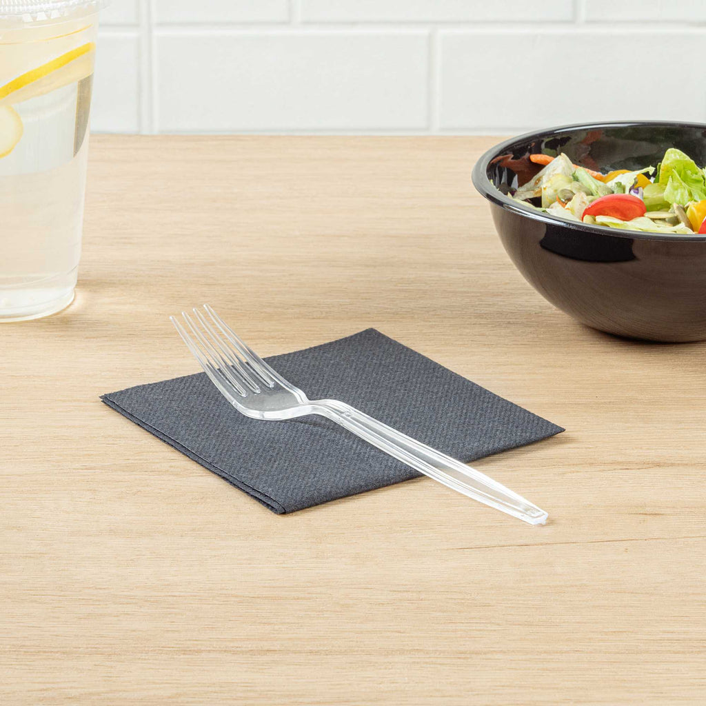 Chef 101 Clear Plastic Fork - 7" x 1" x 1/2" - 250 count box