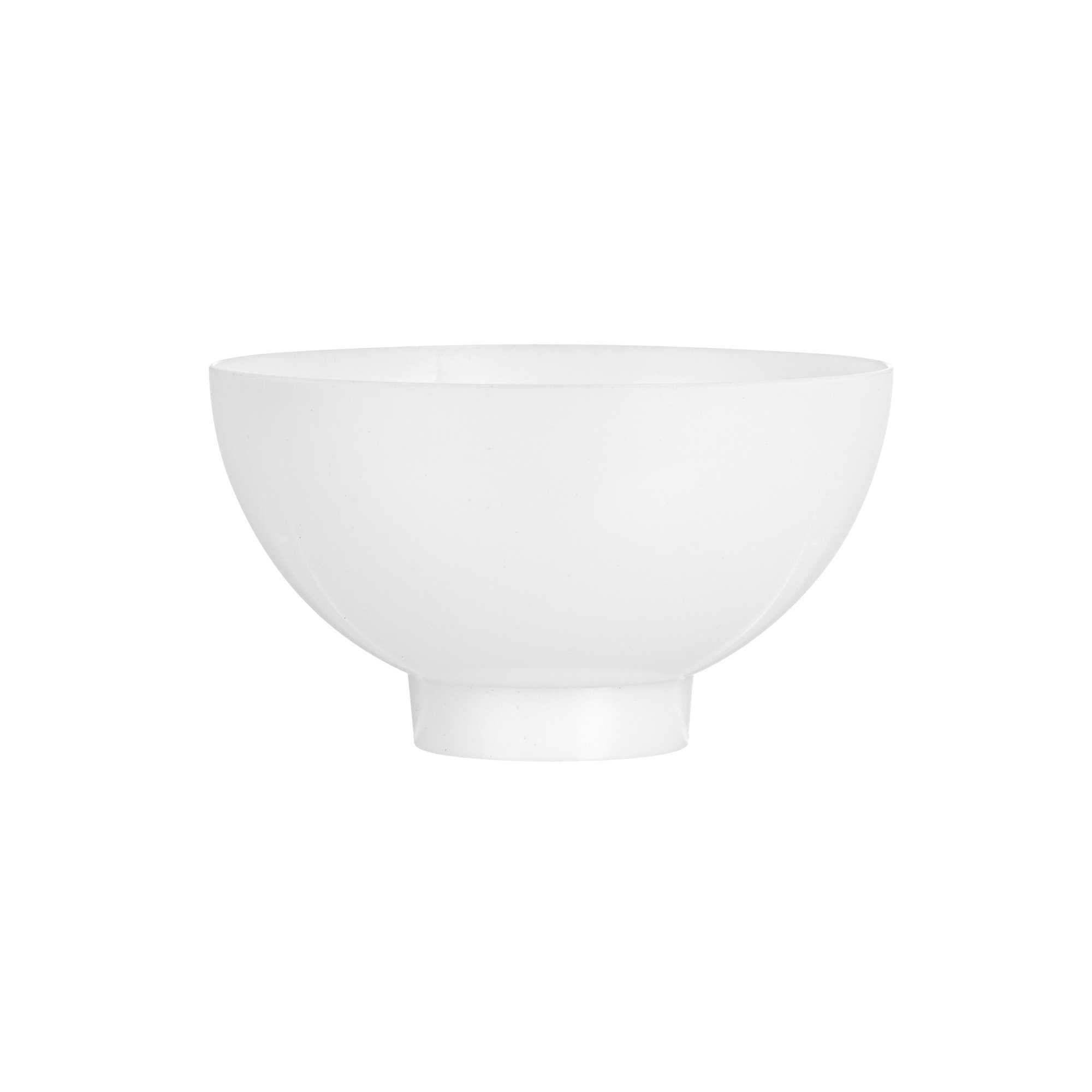 Mini Serve 2 oz Round White Plastic Coppa Bowl - 2 1/2" x 2 1/2" x 1" - 100 count box