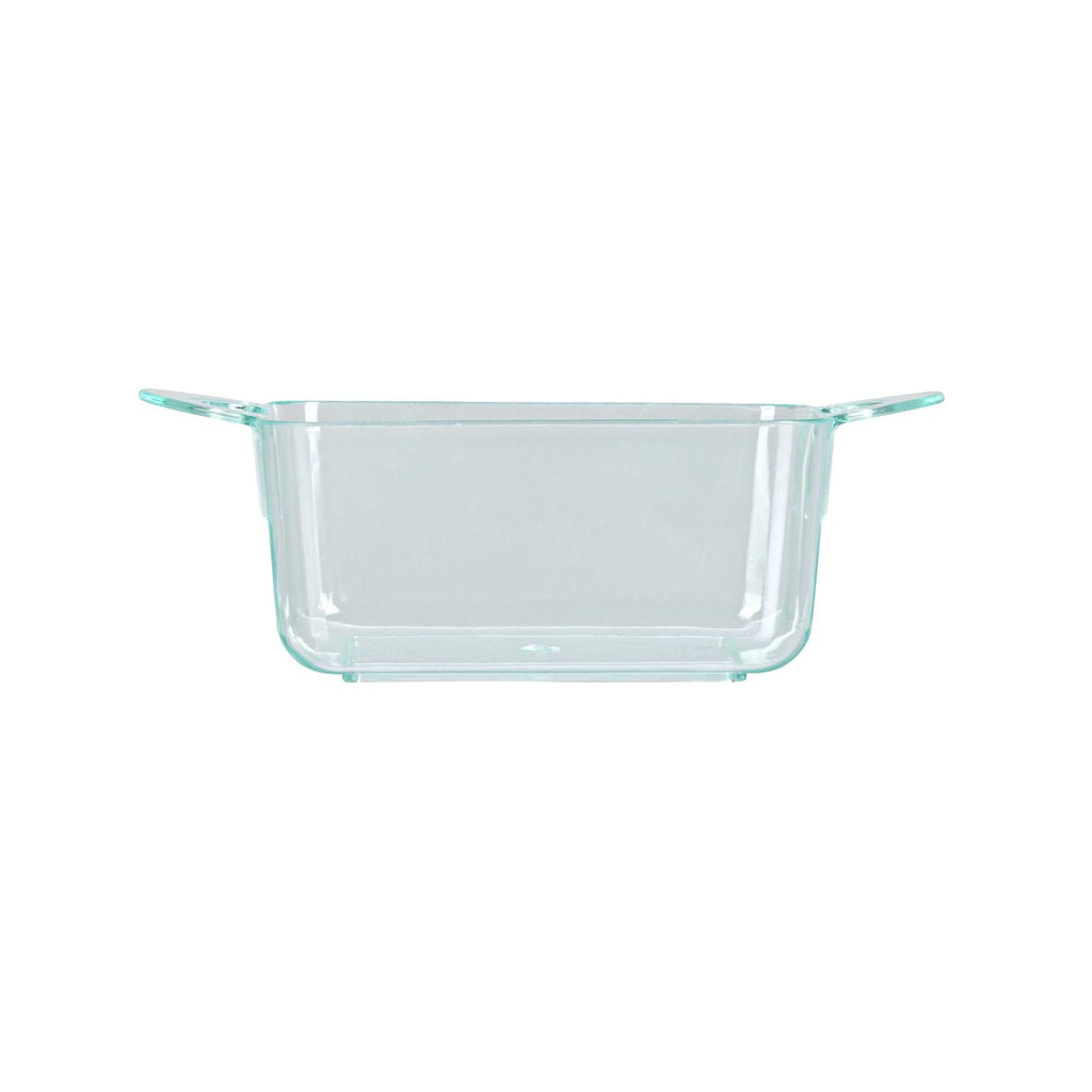 Mini Serve 3 oz Rectangle Seagreen Plastic Cocotte - 3 3/4" x 2" x 1 1/2" - 100 count box