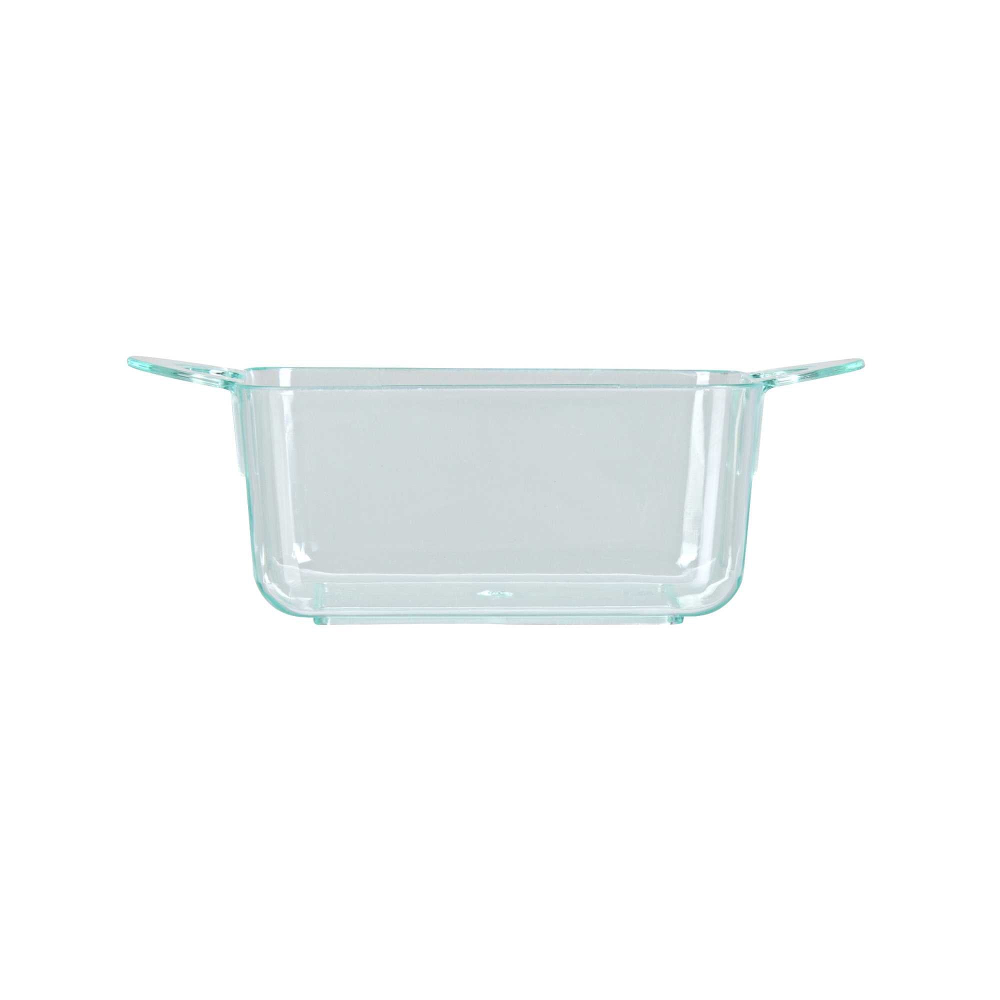 Mini Serve 3 oz Rectangle Seagreen Plastic Cocotte - 3 3/4" x 2" x 1 1/2" - 100 count box