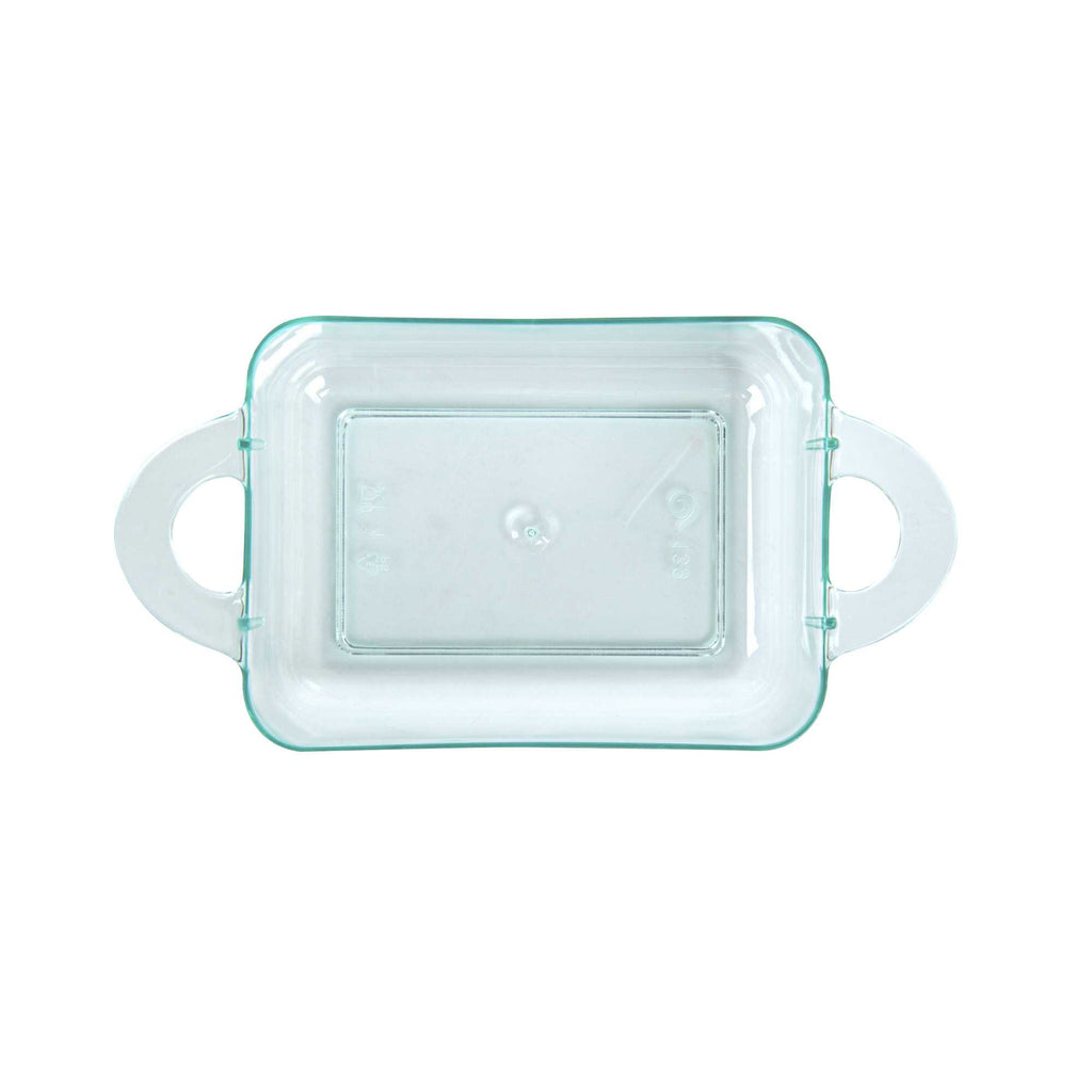 Mini Serve 3 oz Rectangle Seagreen Plastic Cocotte - 3 3/4" x 2" x 1 1/2" - 100 count box