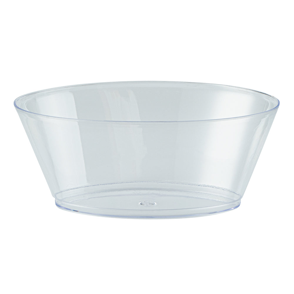 Mini Serve 4 oz Oval Clear Plastic Deli Cup - with Spork in Lid - 4 1/2" x 2 3/4" x 2 3/4" - 100 count box