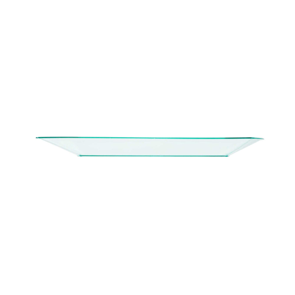 Square Seagreen Plastic Large Aqua Plate - 9" x 9" x 1/2" - 100 count box