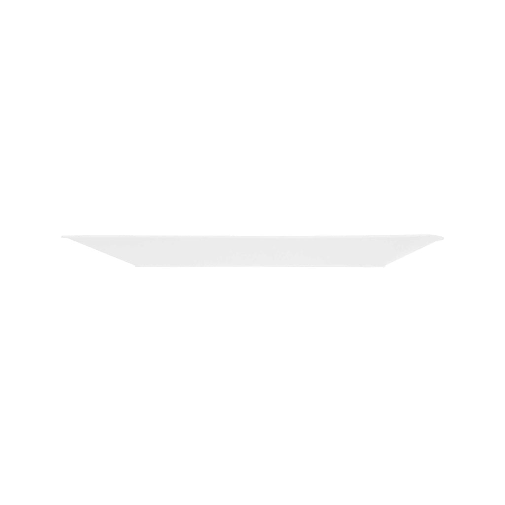 Maxi Serve Square White Plastic Large Aqua Plate - 9" x 9" x 1/2" - 100 count box