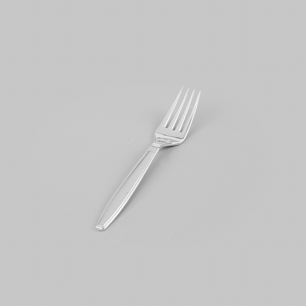 Argento Silver Plastic Fork - 7" - 250 count box
