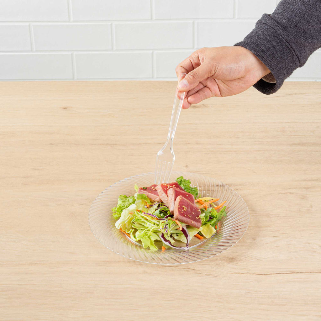 Moderna Clear Plastic Fork - 7 1/4" - 250 count box