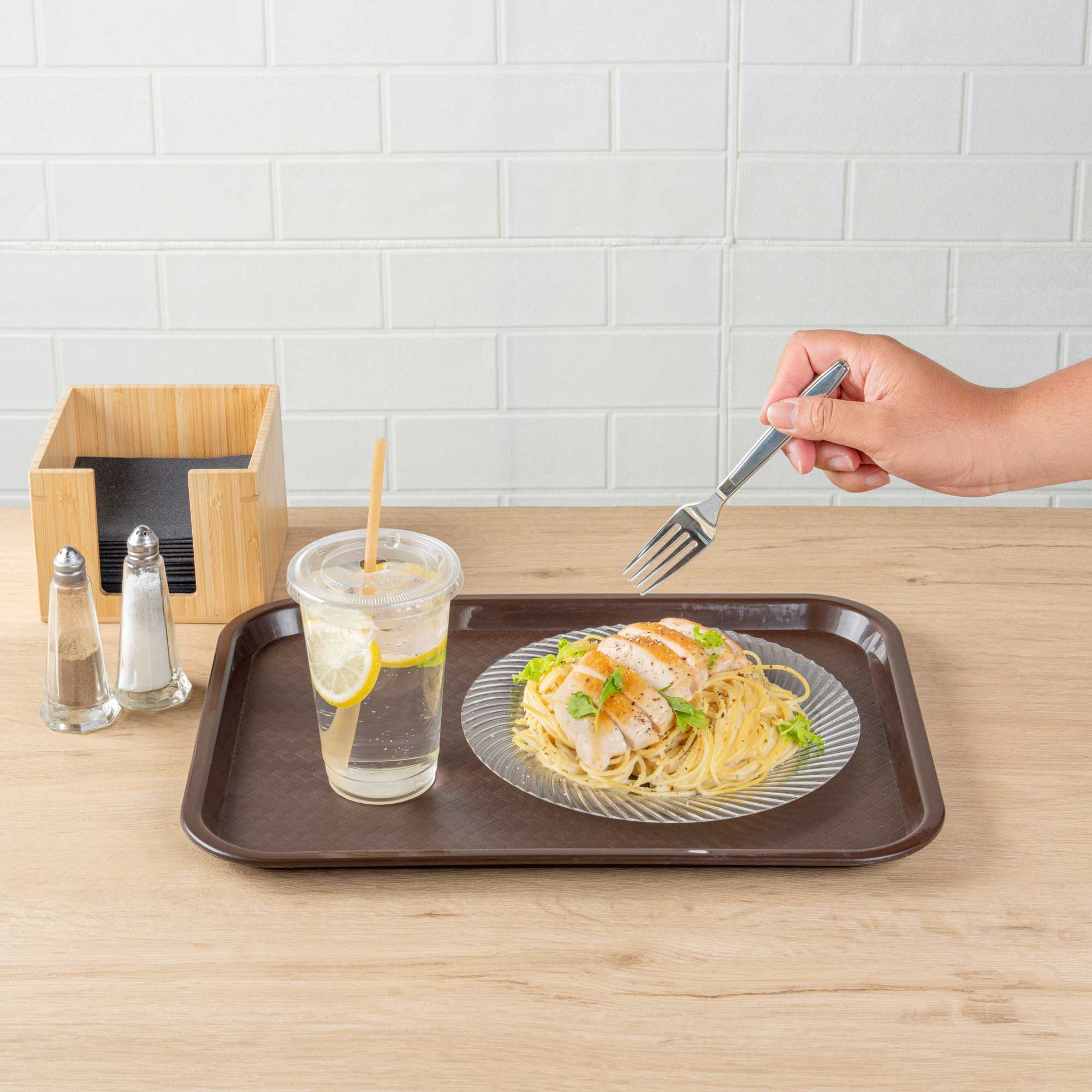 Moderna Silver Plastic Fork - 7 1/4" - 250 count box