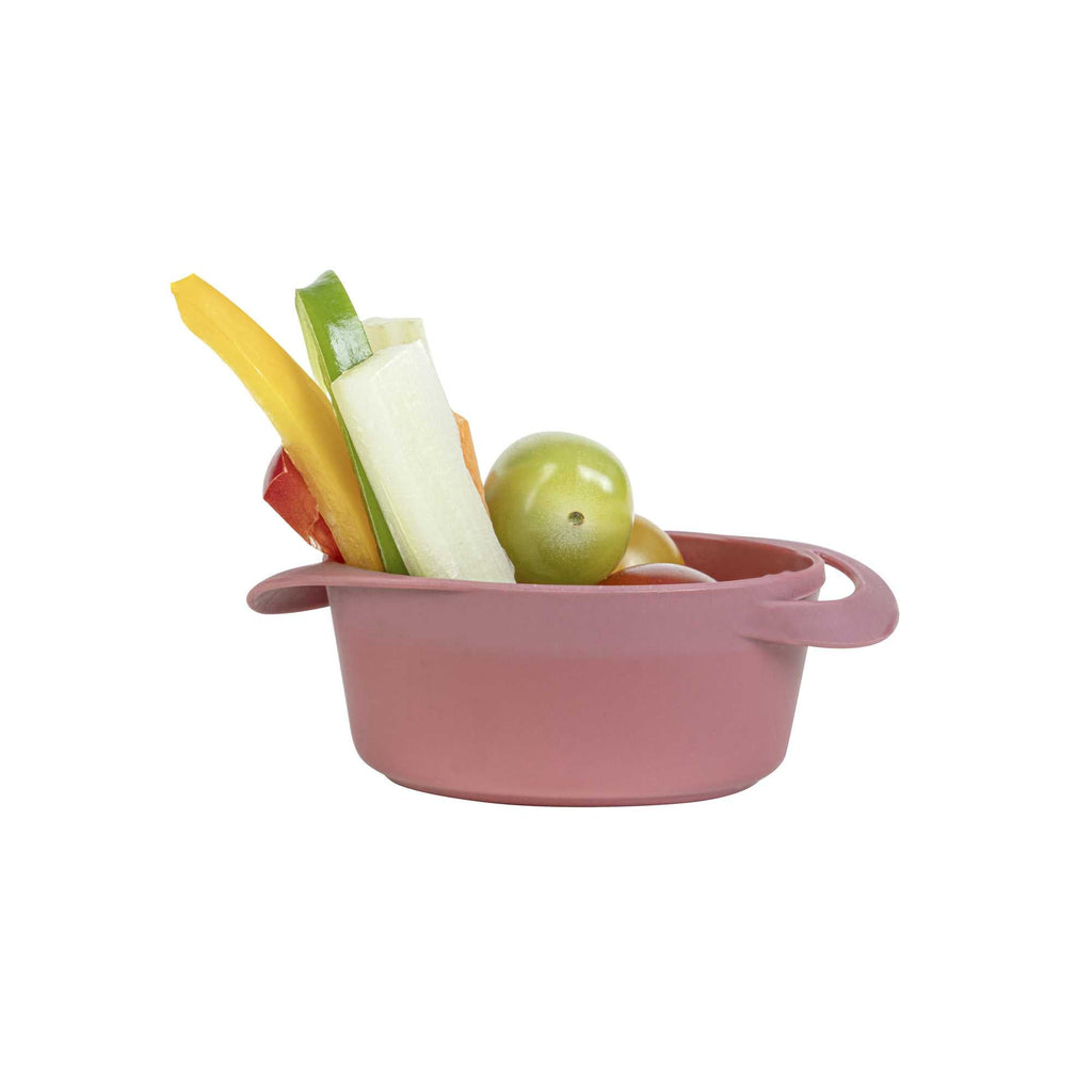 Mini Serve 3 oz Round Red Plastic Mini Infinity Pot - 3 3/4" x 2 1/2" x 1 1/4" - 100 count box