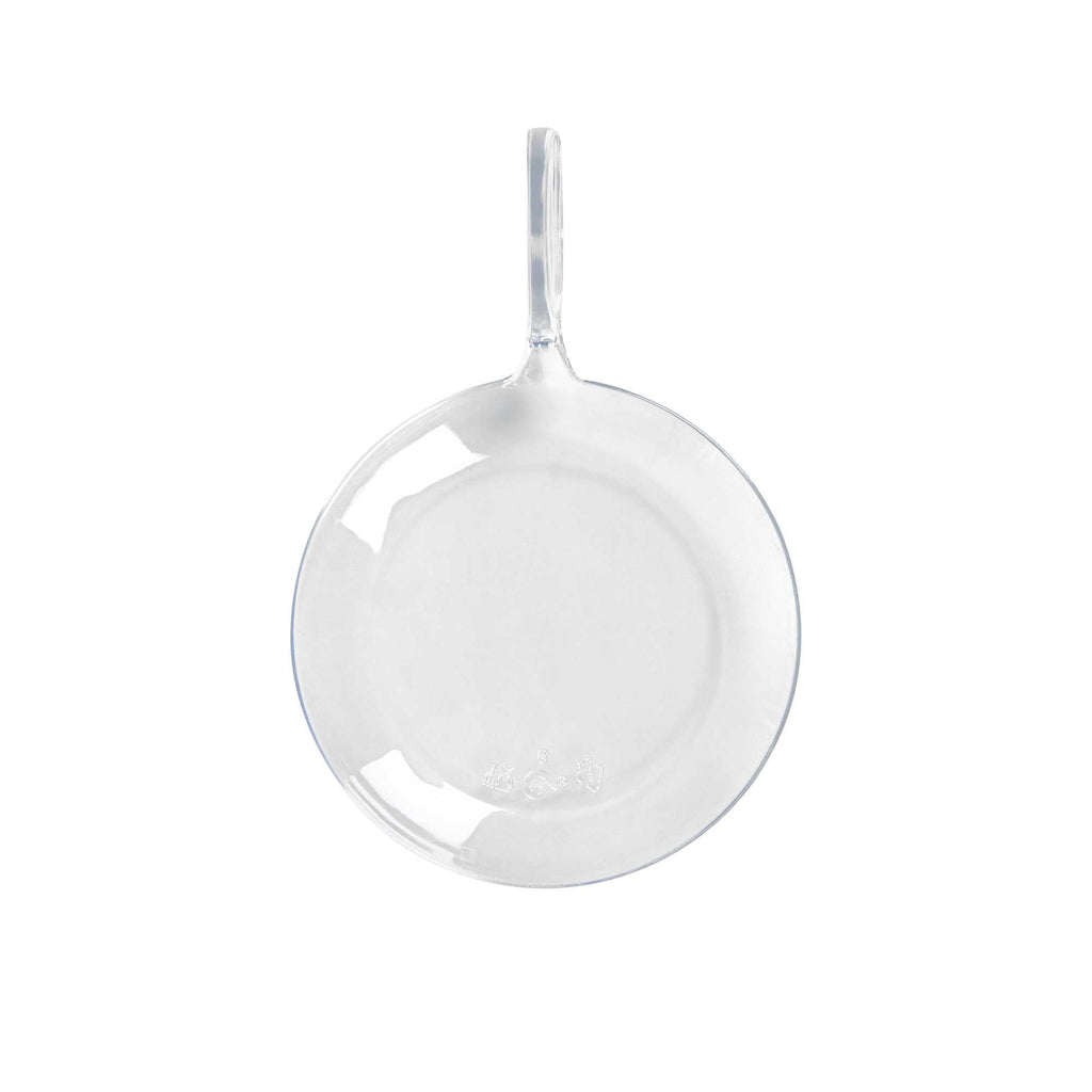 Mini Serve Fish Clear Plastic Tasting Plate - 3 3/4" x 2 1/2" x 1" - 100 count box