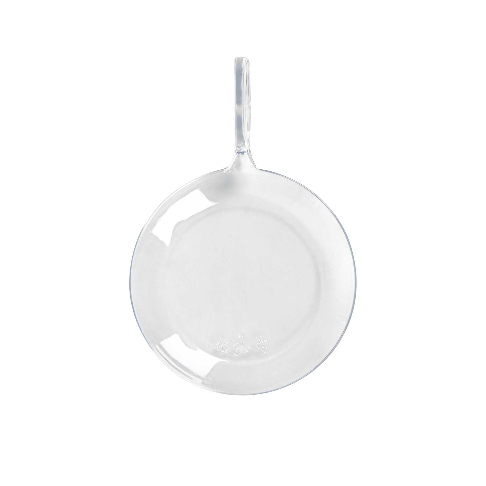 Mini Serve Fish Clear Plastic Tasting Plate - 3 3/4" x 2 1/2" x 1" - 100 count box