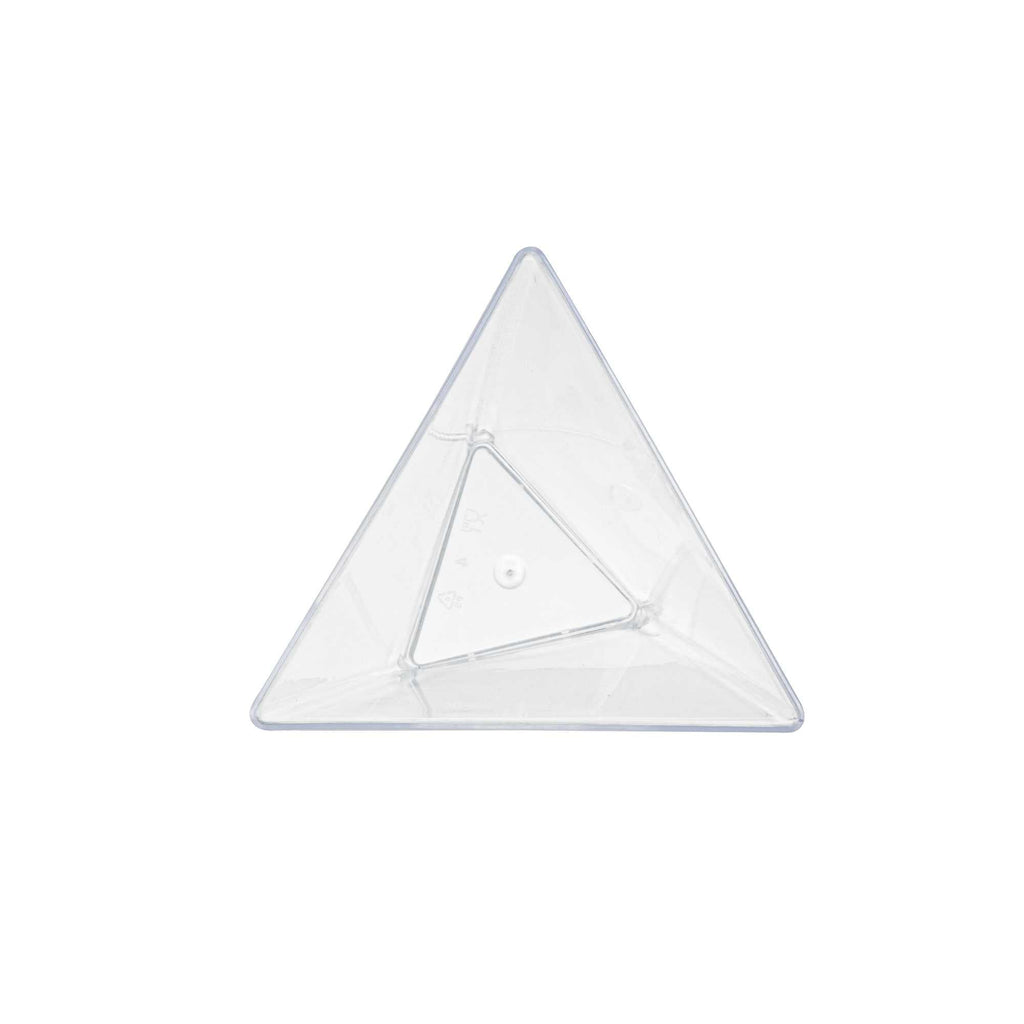 Mini Serve 4 oz Clear Plastic Torcente Dessert Cup - 3" x 2 1/2" x 2 3/4" - 100 count box