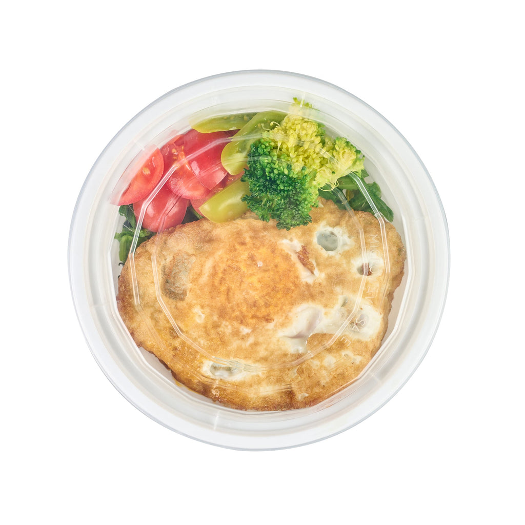 Asporto 16 oz Round White Plastic To Go Box - with Clear Lid, Microwavable - 6 1/4" x 6 1/4" x 1 3/4" - 100 count box