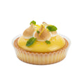 Pastry Tek Invisa-liner 2 oz Round Clear Plastic Bakery Liner - 2 1/2" x 2 1/2" x 1" - 200 count box