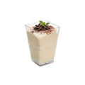 Mini Serve 4 oz Square Clear Plastic Tall Medium Kova Cup - 2" x 2" x 3" - 320 count box