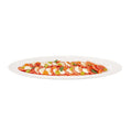 Voga Oval White Melamine Serving Plate - 23" x 9" x 1 3/4" - 2 count box