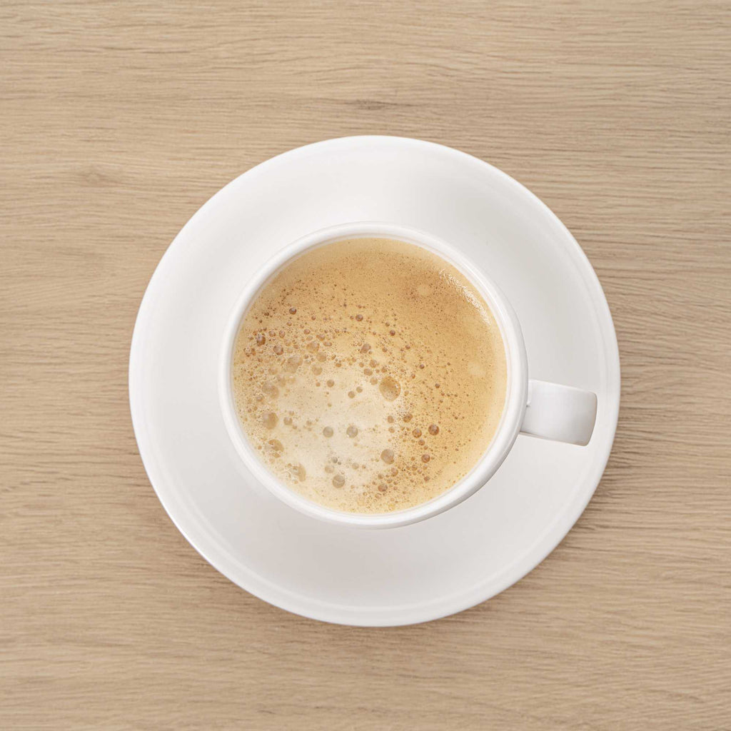 Voga 10 oz Round White Melamine Coffee Cup and Saucer Plate - 10 sets - 6" x 6" x 3" - 10 count box