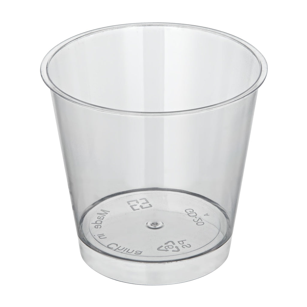 Mini Serve 6 oz Round Clear Plastic Dessert Cup - 3'' x 3'' x 2 3/4'' - 100 count box