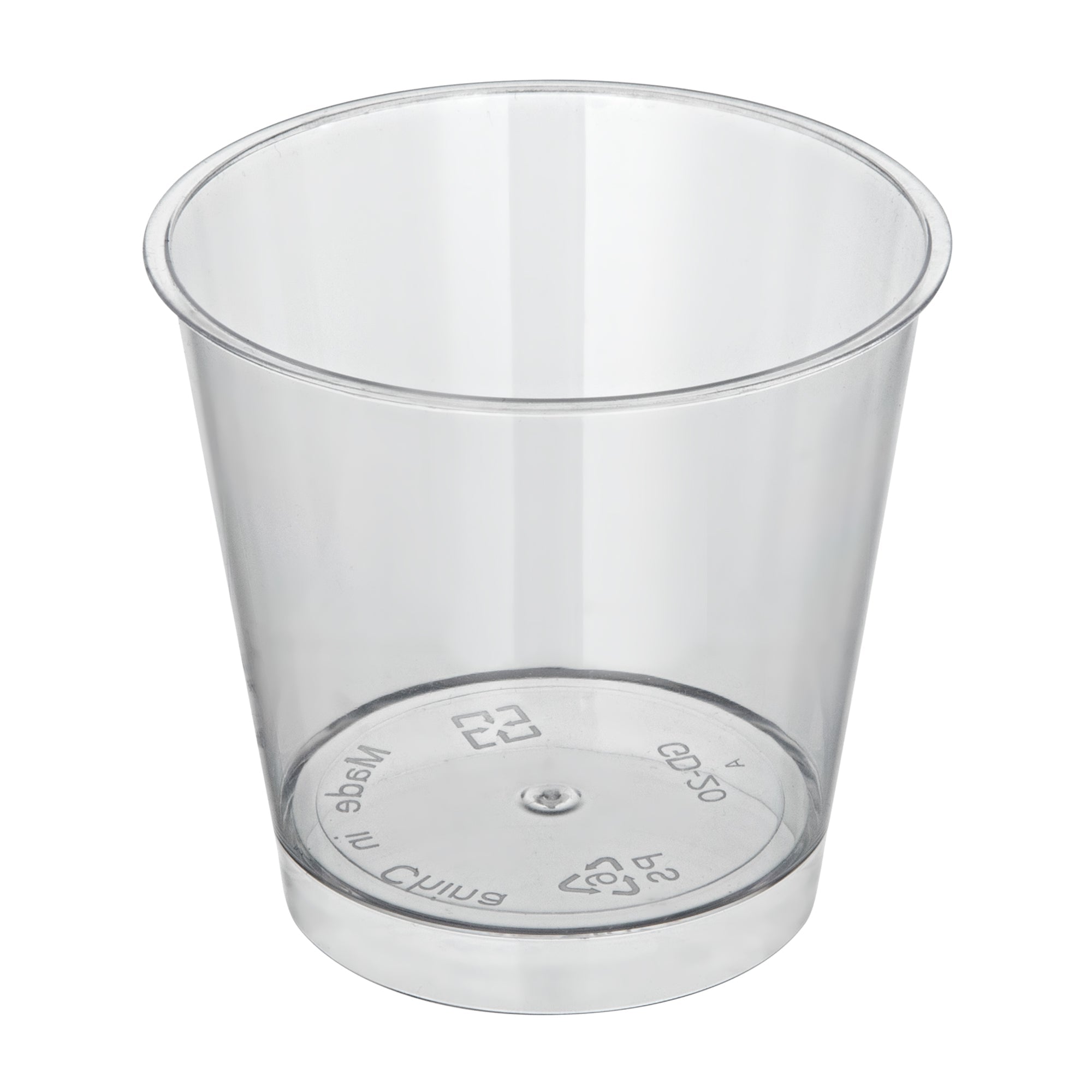 Mini Serve 6 oz Round Clear Plastic Dessert Cup - 3'' x 3'' x 2 3/4'' - 100 count box