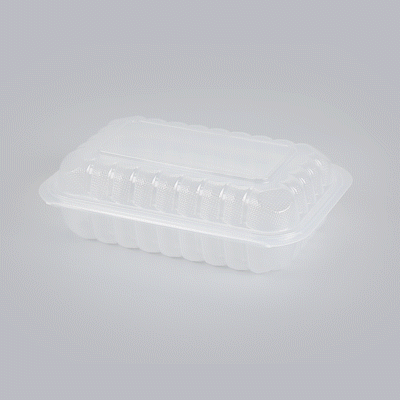Chef 101 29 oz Rectangle Clear Plastic Clamshell Container - Microwavable - 9" x 6" x 2 3/4" - 50 count box