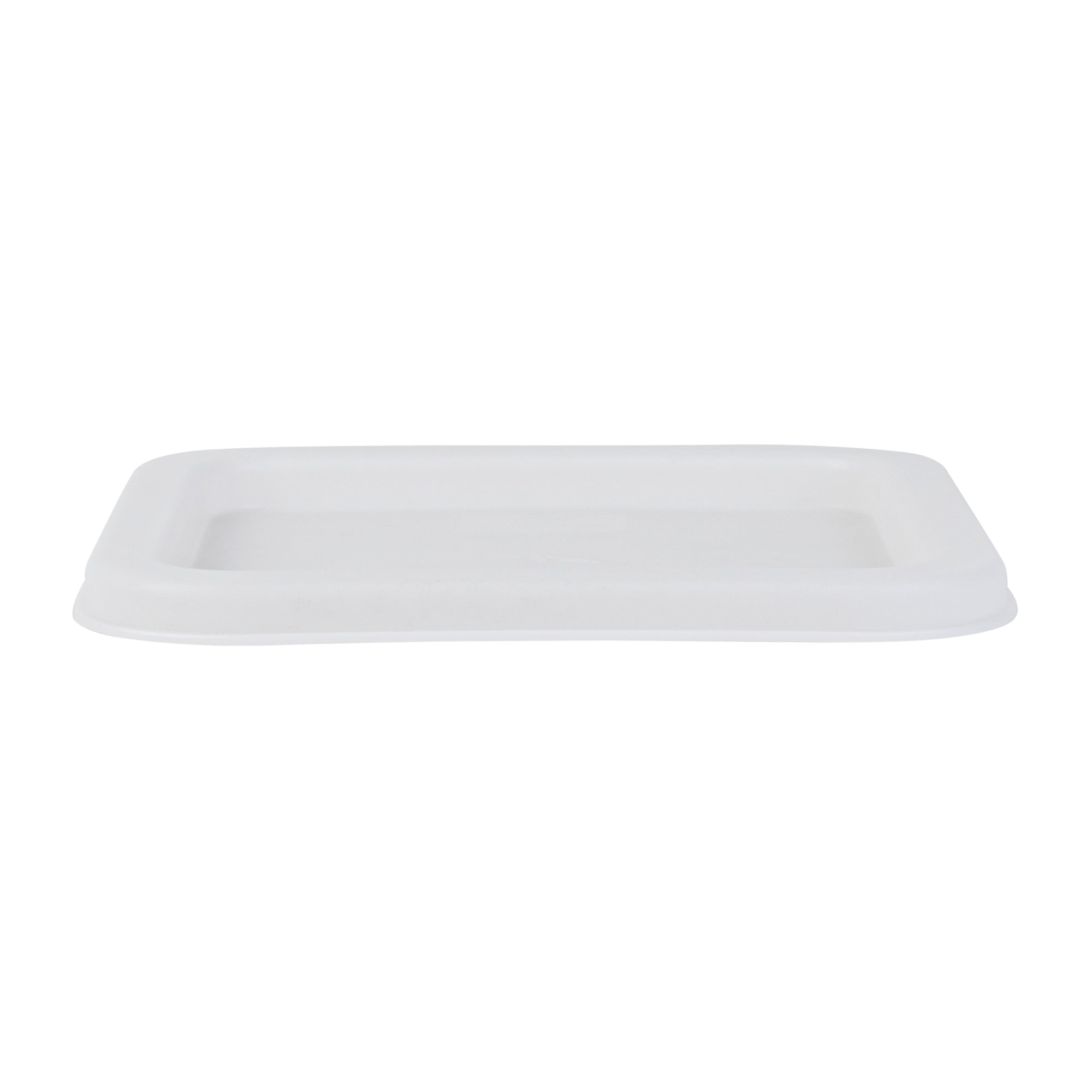 Met Lux Square White Plastic Food Storage Container Lid - Fits 2 and 4 qt - 1 count box