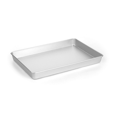 Met Lux Rectangle Aluminum Cake Pan - 18" x 12" x 2" - 12 count box
