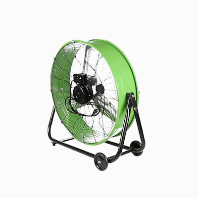 Wind Blade 2-Speed Portable Direct Drive Industrial Drum Fan - Tilt Head, 1/3 HP, 7,700 CFM - 24" - 1 count box
