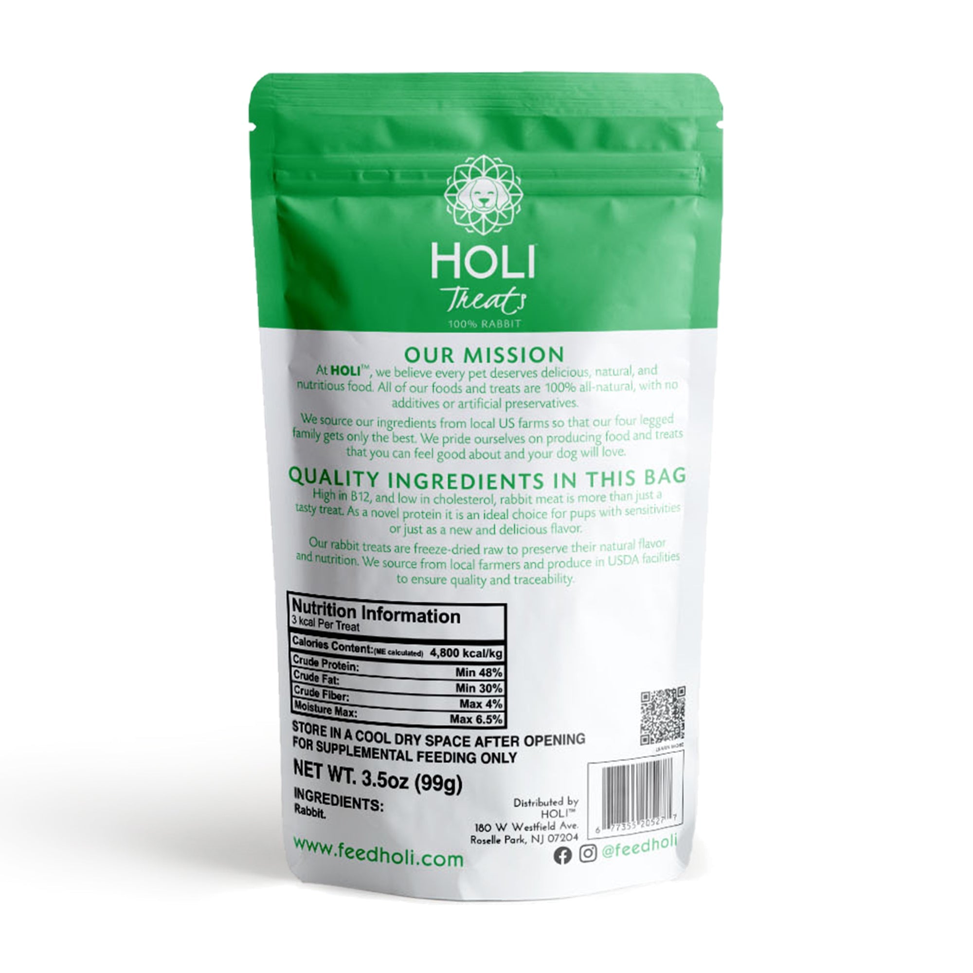 Rabbit Dog Treats - Freeze-Dried - Single Ingredient