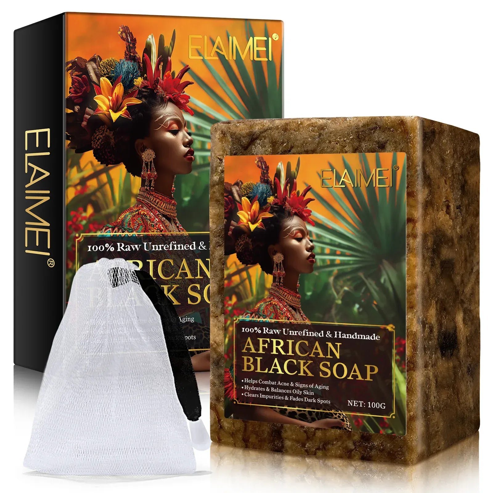 Raw African Black Soap – Organic Face & Body Wash