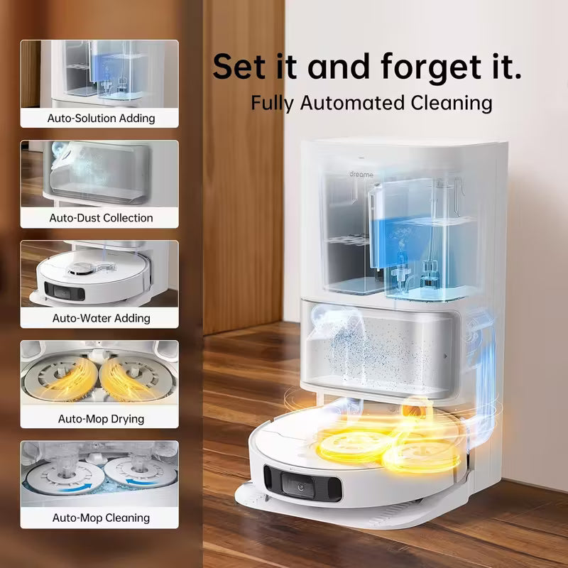 Refurbished DREAME L10s Ultra Smart Robot Vacuum And Mop Combo, Auto Mop Cleaning And Drying