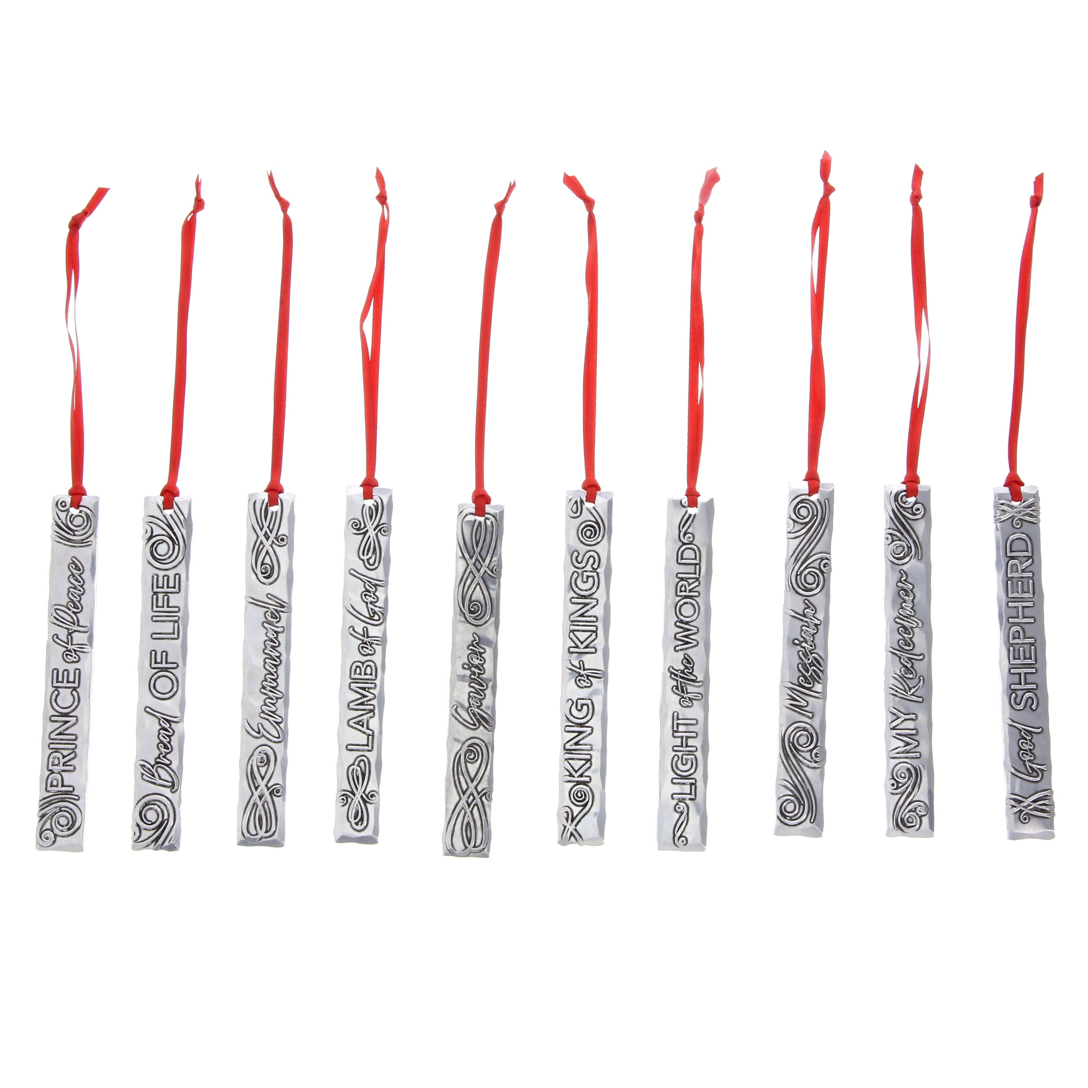 Names of Jesus Icicle Ornament Set (10 Pieces)