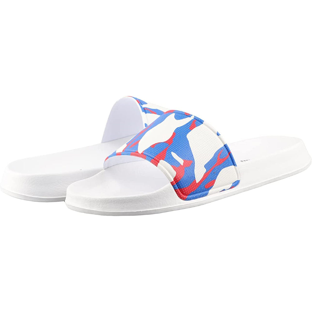 Adult Camo Soccer Slide Sandals - White | Vizari Sports
