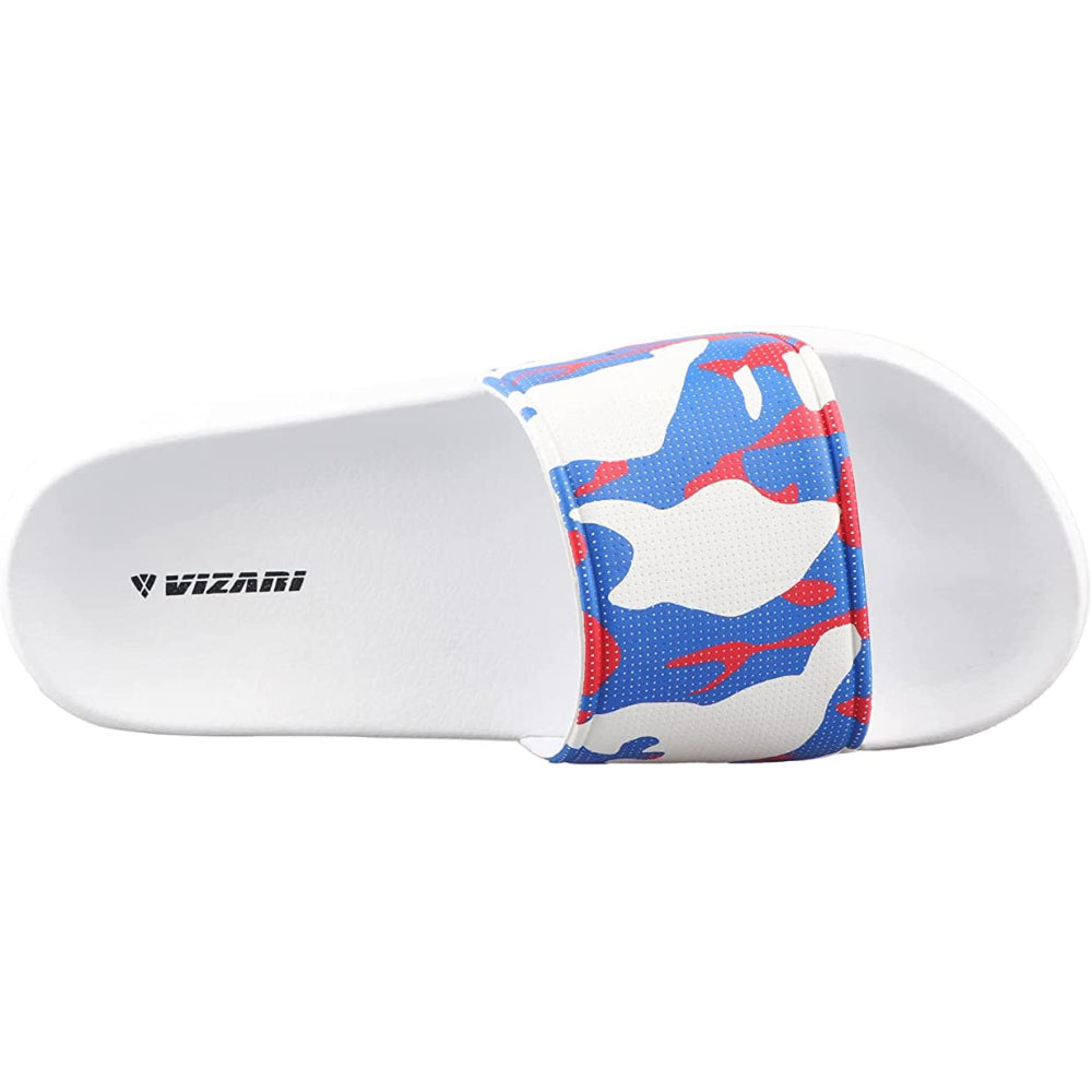 Adult Camo Soccer Slide Sandals - White | Vizari Sports
