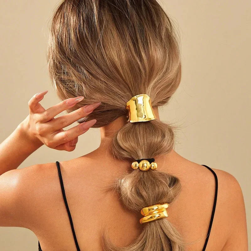 Retro Metal Bright Hair Ring Hair Accessories.