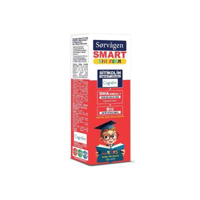 Sorvagen Smart Kids Liquid Dietary Supplement for Children - 5.07 fl oz, Citicoline, DHA Omega 3, Vitamin B12
