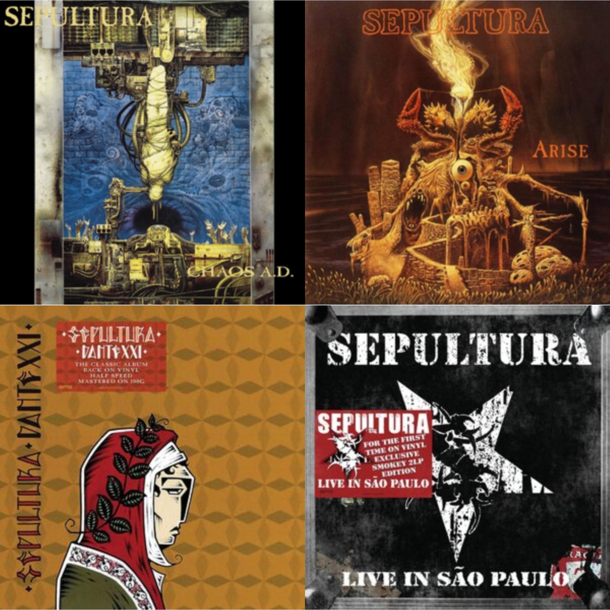 Chaos A.D. (Expanded Edition/2LP) & Dante Xxi & Live In Sao Paulo (2LP) & Arise (Expanded Edition)