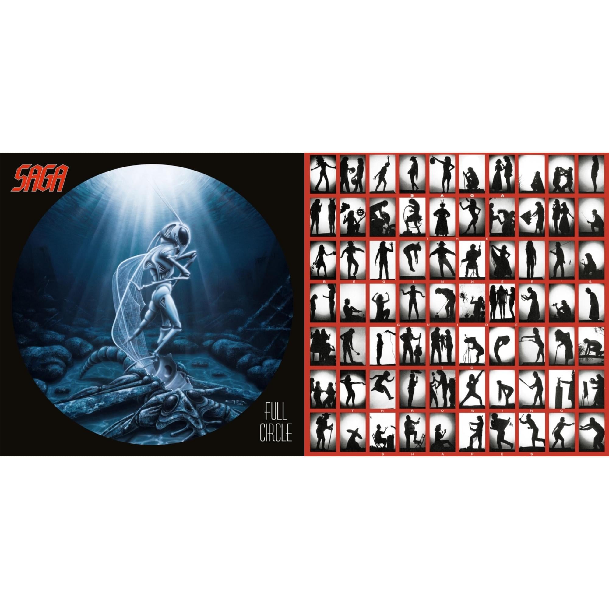 Saga - Beginner's Guide To Throwing Shapes (180G/Remastered) & Full Circle (2021 Reissue) - LP Vinyl Bundle