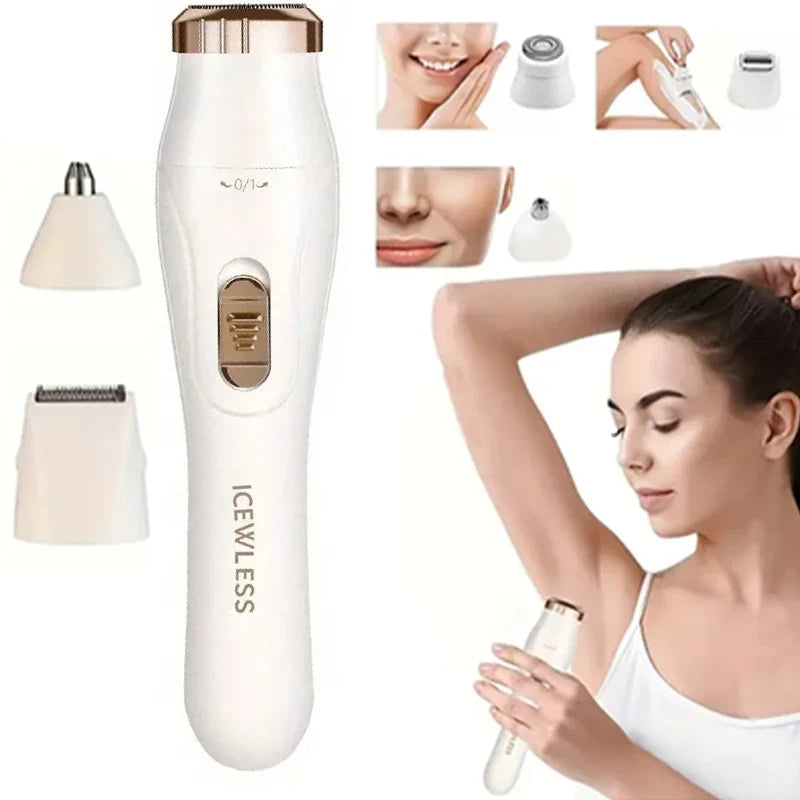 Multi Functional 3-in-1 Shaver, USB Charging, Underarm Hair Removal Device, Women's Home Eyebrow Trimmer, Nose Hair Trimmer