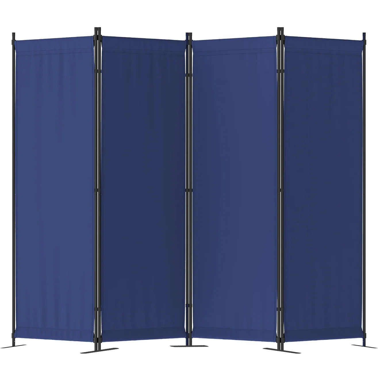 Four-Panel Folding Room Divider Freestanding Privacy Partition