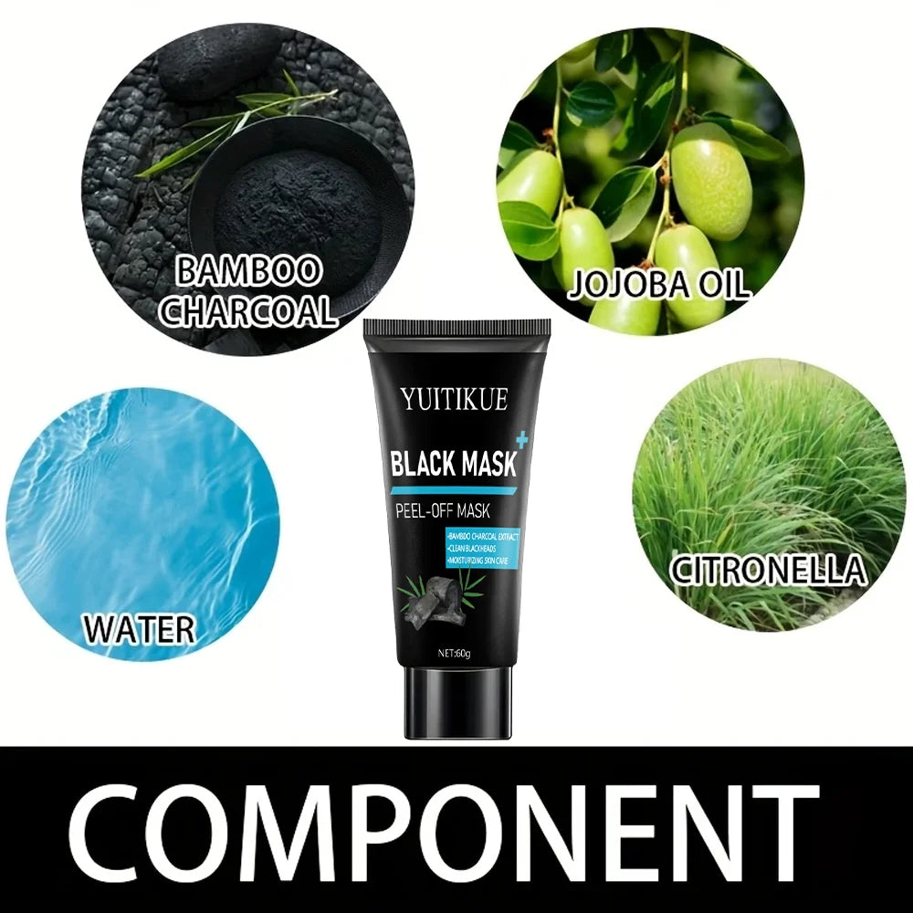Activated Charcoal Deep Cleansing Pore Tightening Mask - Gentle exfoliation Say goodbye to enlarged pores and blackheads